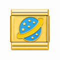 Golden Planet Charm