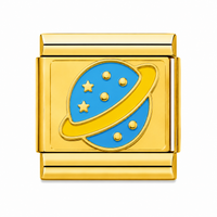 Golden Planet Charm