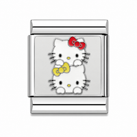 Twin Kitty Charm